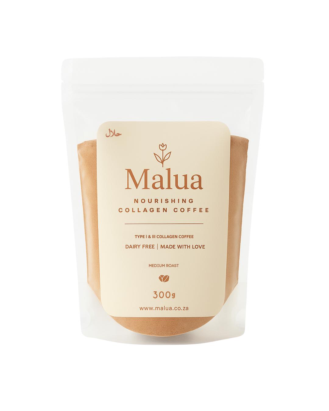 Malua Collagen Coffee – Medium Roast (with Type I & III Collagen)