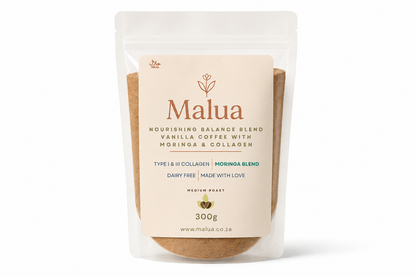 Malua Balance Blend Coffee | Vanilla Coffee with Moringa & Collagen - Medium Roast