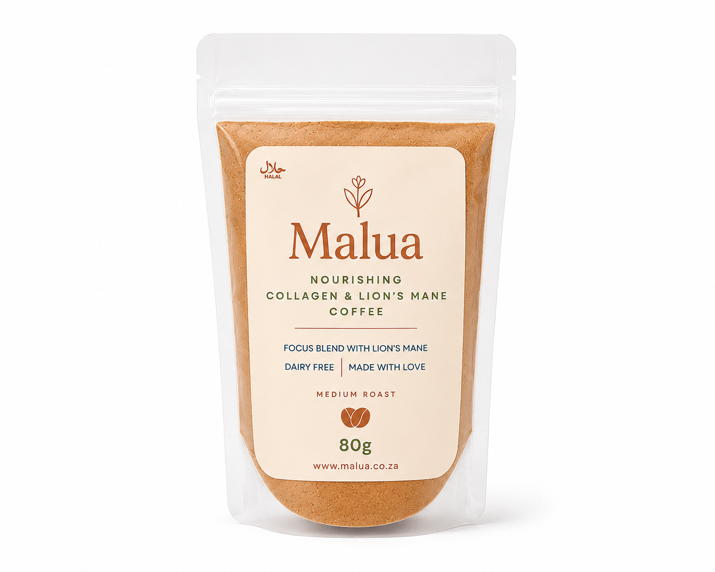 Malua Lions Mane and Collagen Coffee - 80g